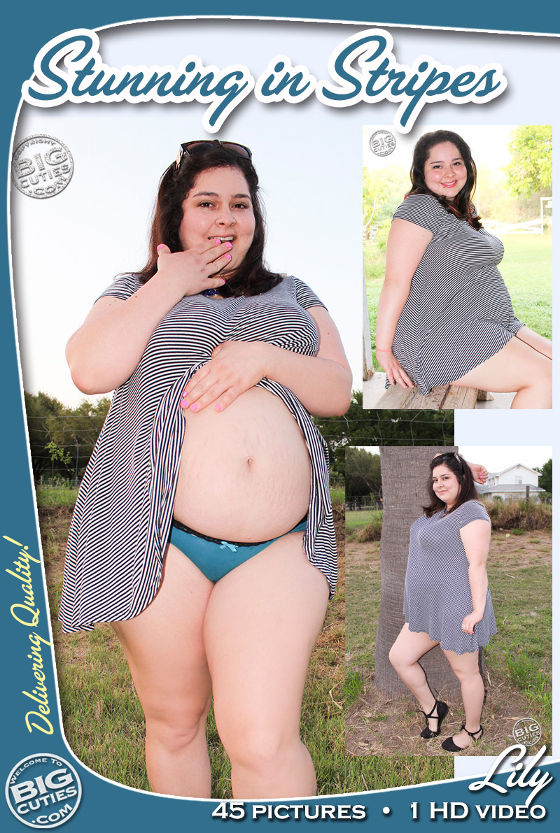 BigCutie Lily is Stunning in Stripes! 